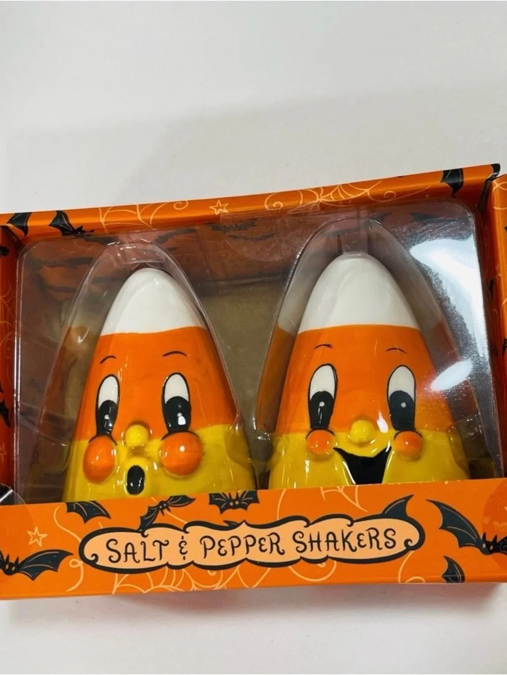 Johanna Parker Candy Corn Salt & Pepper Shakers - Orange & Yellow